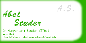 abel studer business card